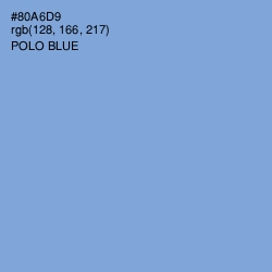 #80A6D9 - Polo Blue Color Image